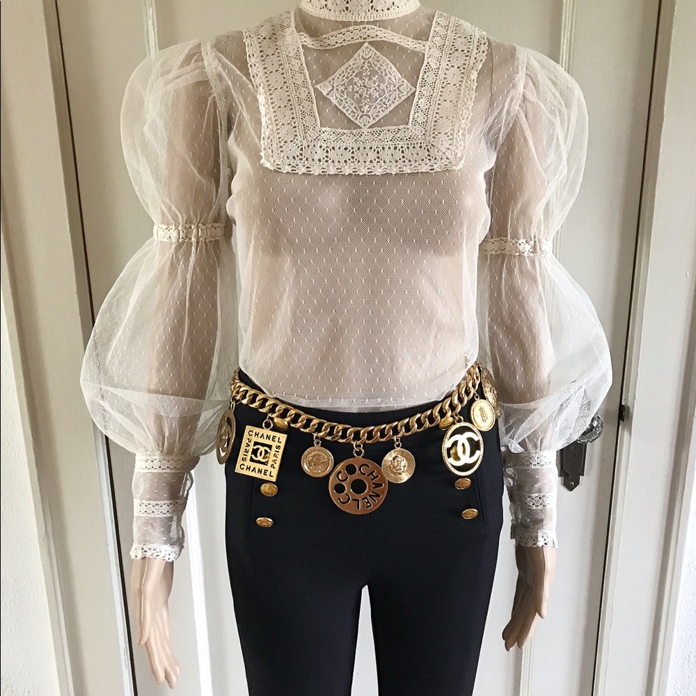 CHANEL - Rare Huge Vintage Gold CC Charms Necklace - Picture 5 of 8